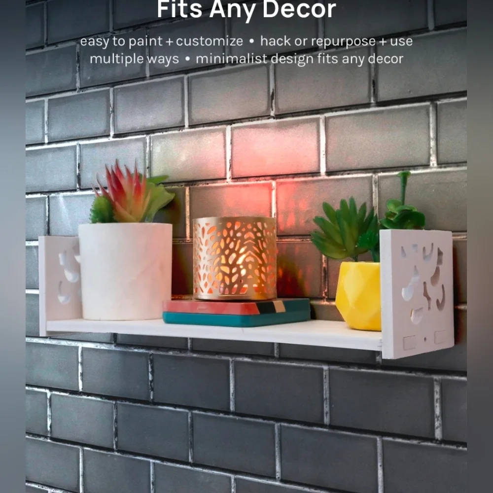 Wooden Floating Wall Shelf BNIB